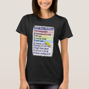 100. Tag Aktionen Lehrer 100 Tage Schule Lehren T-Shirt