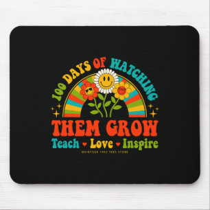 100. Tag, an dem sie ihre Lehrer wachsen sehen Mousepad