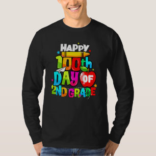 100. Tag der 2. Klasse Lehrer Kinder Glücklicher 1 T-Shirt