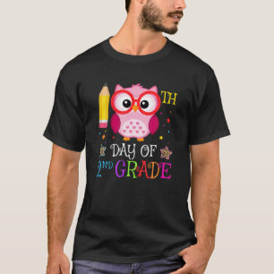 100. Tag der 2. Klasse Owl Liebhaber Geschenk Kind T-Shirt