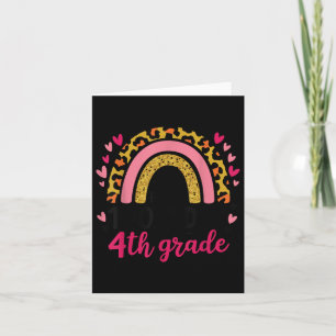 100. Tag der 4. Klasse Funny School Rainbow 100 Da Karte