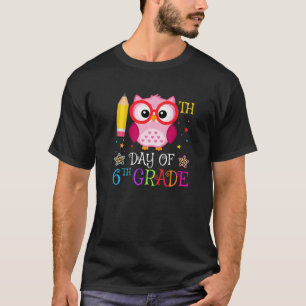 100. Tag der 6. Klasse Owl Liebhaber Geschenk Kind T-Shirt