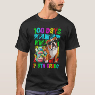 100. Tag der 9. Klasse Jungen Kinder Englisch Bull T-Shirt