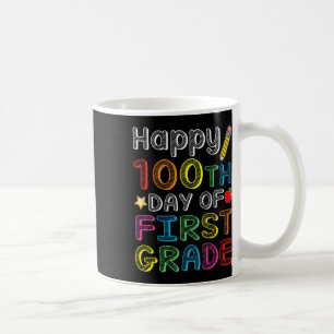 100. Tag der ersten Klasse - farbenfrohe 100 Tage  Kaffeetasse