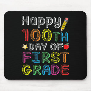 100. Tag der ersten Klasse - farbenfrohe 100 Tage  Mousepad
