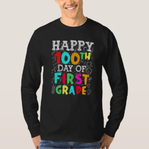 100. Tag der Lehrer für die erste Klasse Kinder Ki T-Shirt