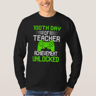 100. Tag der Lehrer Videospiele 100 Tage klüger T-Shirt