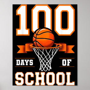 100. Tag der Schulbasketballkinder 100 Tage Sc Poster