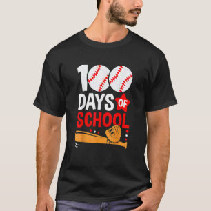 100. Tag der Schule Baseball 100 Tage schlauer Leh T-Shirt