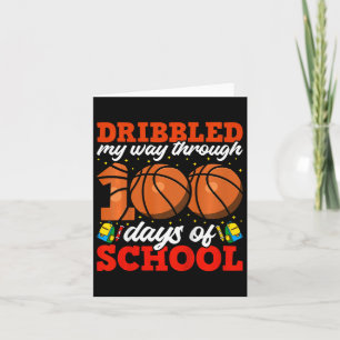 100. Tag der Schule Boys Basketball 100 Tage SC Karte