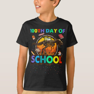 100. Tag der Schule Dinosaurier Kinder Jungen T-Shirt