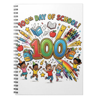 100. Tag der Schule Farbige Feiergestaltung – Notizblock