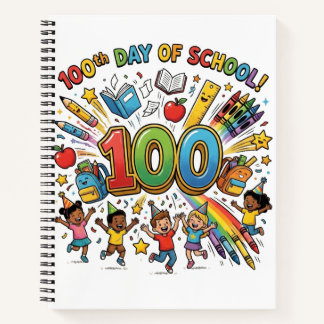 100. Tag der Schule Farbige Feiergestaltung – Notizbuch