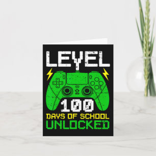 100. Tag der Schule Jungen Mädchen Kinder 100 Tage Karte