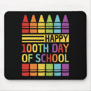 100. Tag der Schule Jungen Mädchen Kinder 100 Tage Mousepad