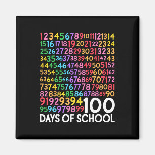 100. Tag der Schule Lehrer Kinder 100 Tage Mathe N Magnet