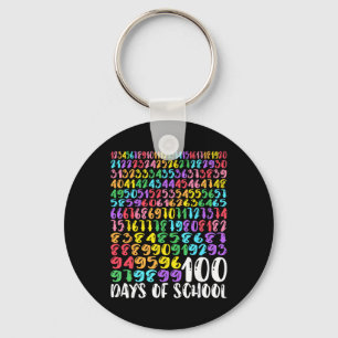 100. Tag der Schule Lehrer Kinder 100 Tage Mathe N Schlüsselanhänger