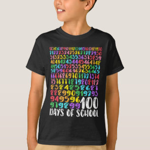 100. Tag der Schule Lehrer Kinder 100 Tage Mathe N T-Shirt