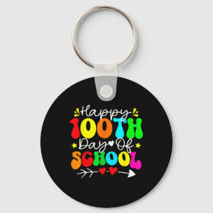 100. Tag der Schule Lehrer Kinder Kind Glücklich 1 Schlüsselanhänger