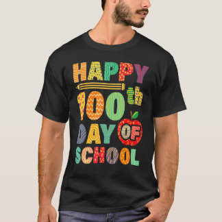 100. Tag der Schule Lehrer Kinder Kind Glücklich 1 T-Shirt