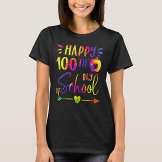 100. Tag der Schule Lehrer Schüler Glücklich 100 T T-Shirt
