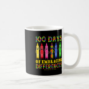 100. Tag der Schule Shirt umklammert Unterschiede Kaffeetasse