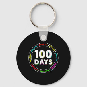 100. Tag der Schulgestaltung Geschenk für schlauer Schlüsselanhänger