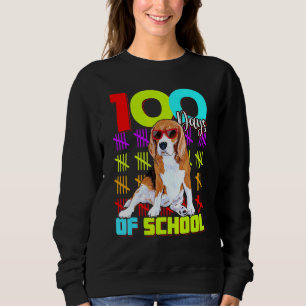 100. Tag der Schuljungen Kinder Beagle Kostüm Sweatshirt