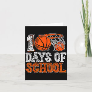 100. Tag der Schultags-Basketball-Kinder 100 Tage Karte