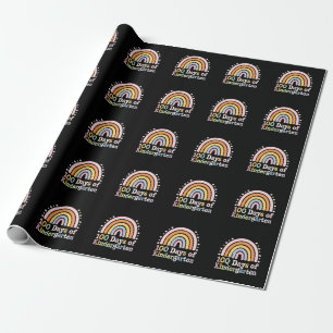 100. Tag des Kindergartenlehrers Kinder 100 Tage Geschenkpapier