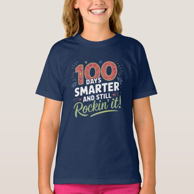 100. Tag des Schul-Shirts T-Shirt (Vorderseite)