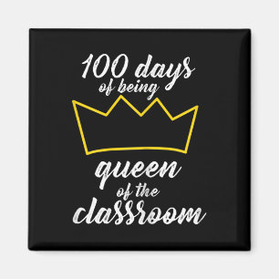 100. Tag des Schuldesigns für Lehrer und Studieren Magnet
