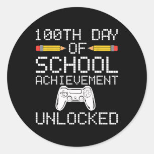 100. Tag des Schulerfolgs Unlocks Bo Runder Aufkleber