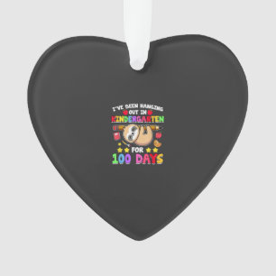 100. Tag des Schulfaulheits-Shirts Kindergarten 10 Ornament