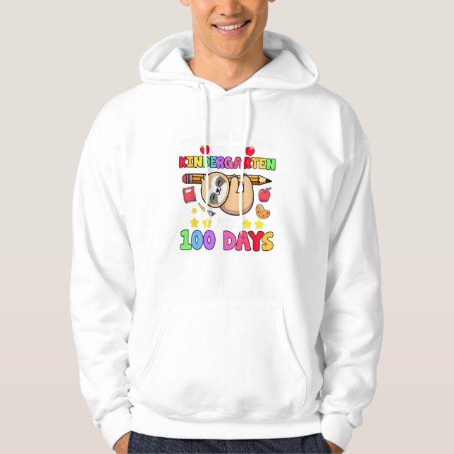 100. Tag des Schulfaulshirt Kindergarten 100 T Hoodie (Vorderseite)