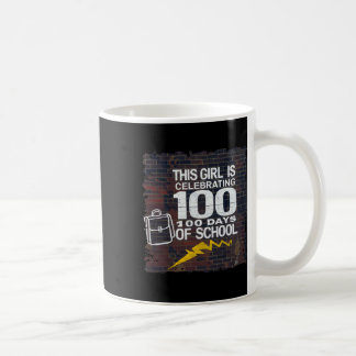 100. Tag Funny Outfit für Mädchen 100 Tage Schoo Kaffeetasse