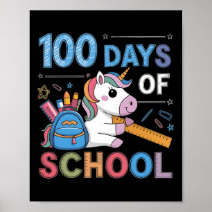 100. Tag Funny Outfit Lehrer & Amp; Student 100 D Poster