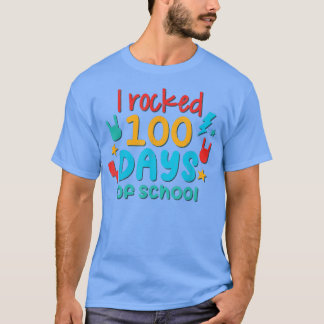 100. Tag Ich rockte 100 Tage Musik-Teache Schule T-Shirt