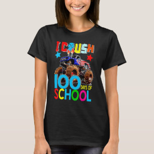 100. Tag Ich zerreiße 100 Tage Schulmonster Truck T-Shirt
