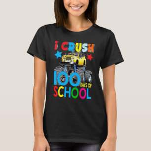 100. Tag Ich zerreiße 100 Tage Schulmonster Truck T-Shirt