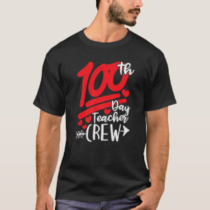 100. Tag Lehrerin Crew Happy 100 Days of S T-Shirt