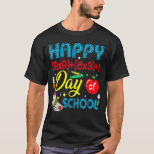 100. Tag Mathelehrer Mathe-Formel Glücklicher 100 T-Shirt