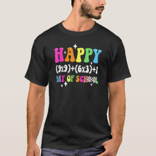 100. Tag Mathelehrer Mathe-Formel Glücklicher 100 T-Shirt