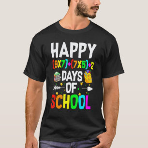 100. Tag Mathelehrer Mathe-Formel Glücklicher 100 T-Shirt