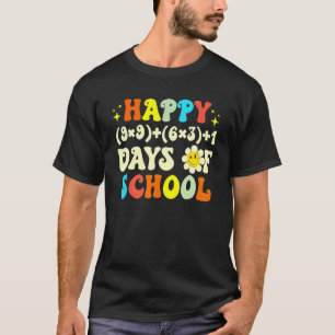 100. Tag Mathematiklehrer Math Formel Happy 100 Ta T-Shirt