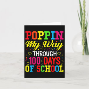 100. Tag Schule Poppin My Way bis 100 Tage O Karte