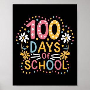 100. Tag Schüler Jungen Mädchen Kinder 100 Tage Sc Poster