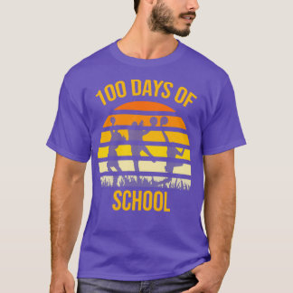 100. Tag Student Boys Girls Basketball 100 Tage O T-Shirt