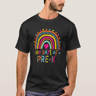 100. Tag vor der Schule Regenbogen 100 Tage klüger T-Shirt