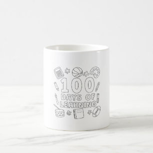100 Tage, 100 Lächeln, 1 Phantastischer Lehrer Kaffeetasse